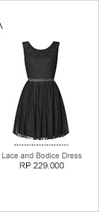 Shop EZRA Lace and Bodice Dress