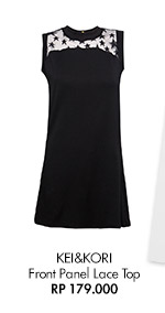SHOP KEI&KORI Front Panel Lace Top