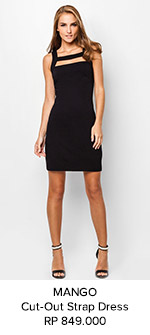 SHOP MANGO Cut-Out Strap Dress