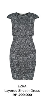SHOP EZRA Layered Sheath Dress