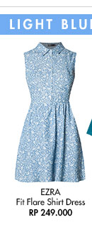 Shop EZRA Fit Flare Shirt Dress