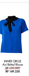 Shop INNER CIRCLE Airi Belted Blouse