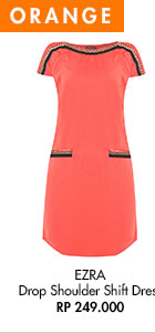 Shop EZRA Drop Shoulder Shift Dress