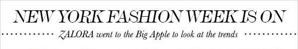 NEW YORK FASHION WEEK IS ON