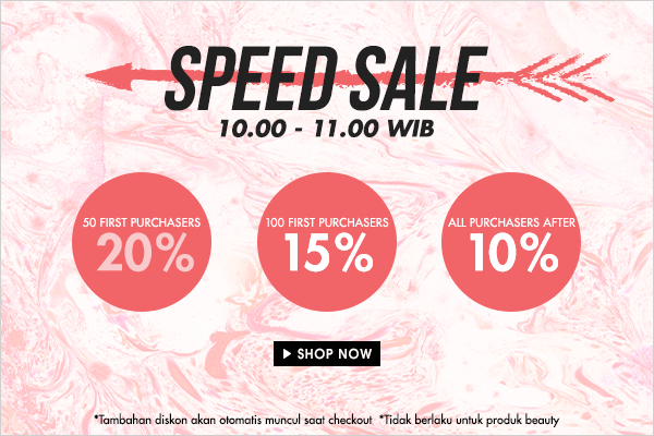SPEED SALE 10.00-11.00 WIB