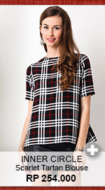 Shop INNER CIRCLE Scarlet Tartan Blouse