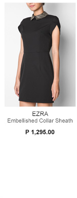 Embellished Collar Sheath Dress