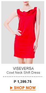 Cowl Neck Shift Dress