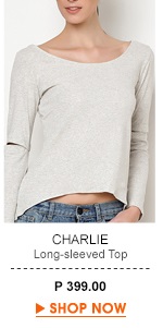 Gray Long Sleeve Top