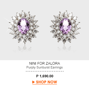 Purply Sunburst Earrings