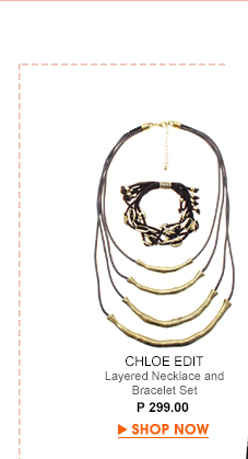 Layered Necklace And Beacelet Set
