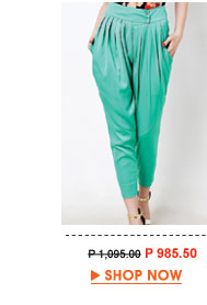  GreenMegan Relaxed Pleated Pants