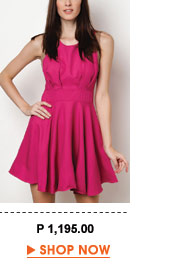 Pink Amira Bias Cut Dress
