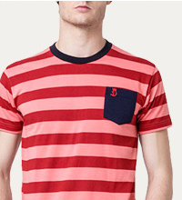 Stripped Pocket T-Shirt