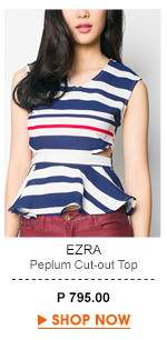 Peplum Cut-out Top