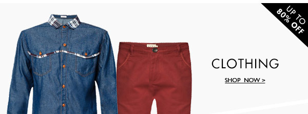 Shop Clothing Up to 80% OFF