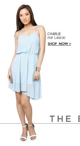 Light Blue Slinky Dress
