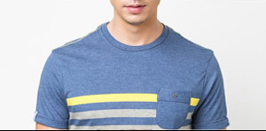 Pierce Stripe Pocket T-Shirt