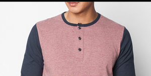 Sleeve Henley Tee