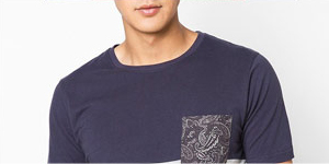 Paisely Pocket Tee