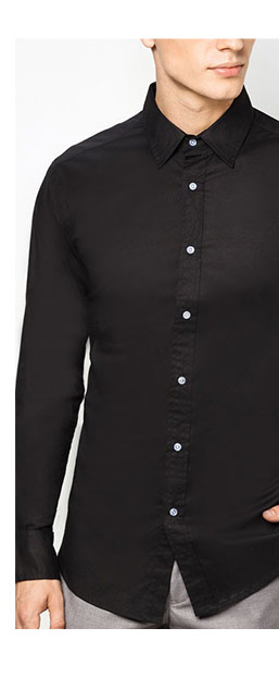 Basic Slim Fit Long Sleeves Shirt