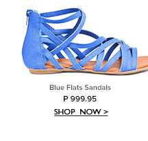 Blue Flats Sandals