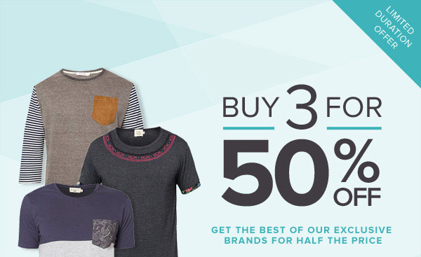 Buy 3 for 50% OFF