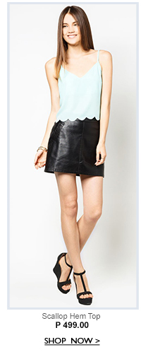 Scallop Hem Top