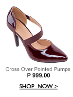 Cross Over Pointed Pumps
