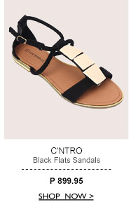 Black Flats Sandals