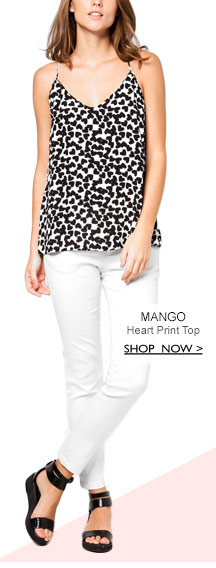 Heart Print Top