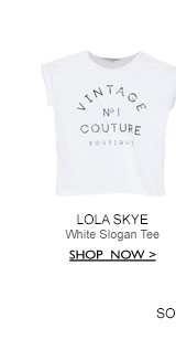 White Slogan Tee