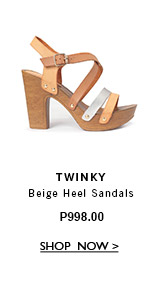 Beige Heel Sandals