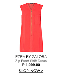Zip Front Shift Dress