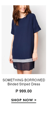 Binded Striped Dress