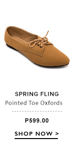 Pointed Toe Oxfords