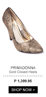 Gold Closed Heels