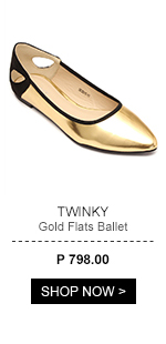Gold Flats Ballet