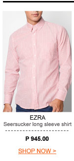 Seersucker long sleeve shirt with side hem detailing