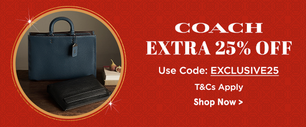 Coach Extra 25% Off!